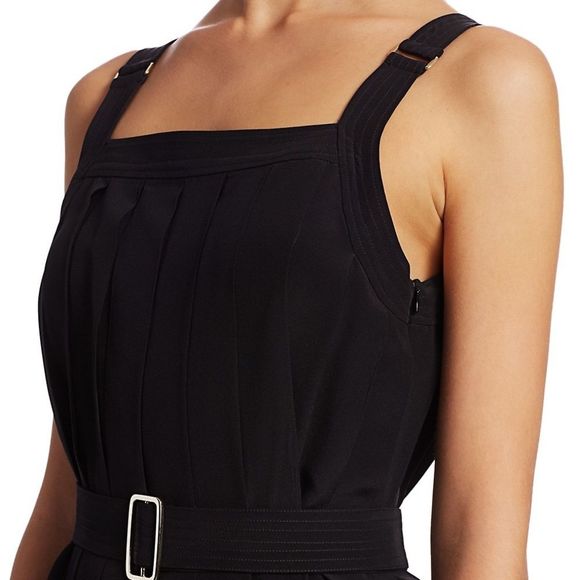 MaxMara Zadar Pleated Sleeveless Midi Dress size 8 - Picture 2 of 7